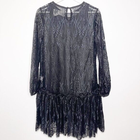 JOHNNY WAS Rai Lace Black Dress  - Picture 9 of 13